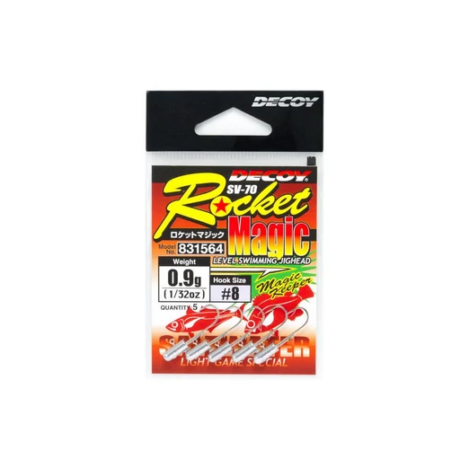 Decoy SV-70 Rocket Magic 0,9g #8 jig fej 5 db/csg