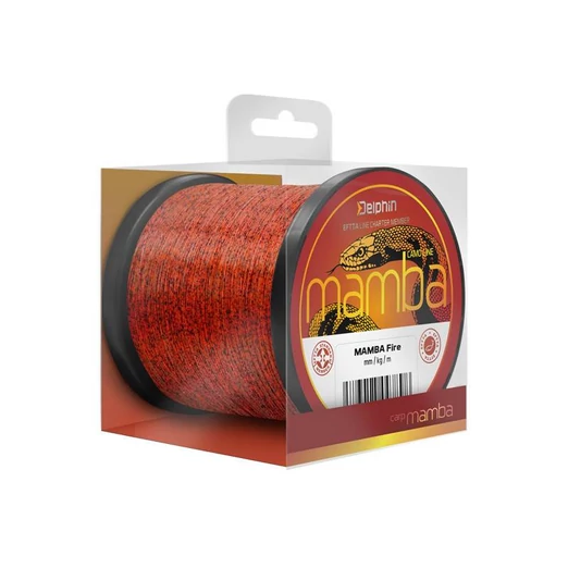 Delphin MAMBA Carp Fire 0,30mm 7,0kg 1200m monofil zsinór