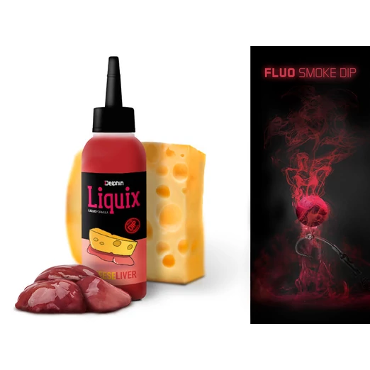 Delphin D SNAX LiquiX 100ml Sajt - máj fluo dip