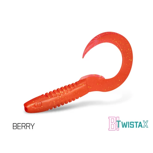 Delphin TwistaX Eeltail UVs 5db 6cm BERRY gumihal