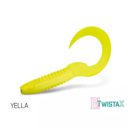 Delphin TwistaX Eeltail UVs 5db 6cm YELLA gumihal