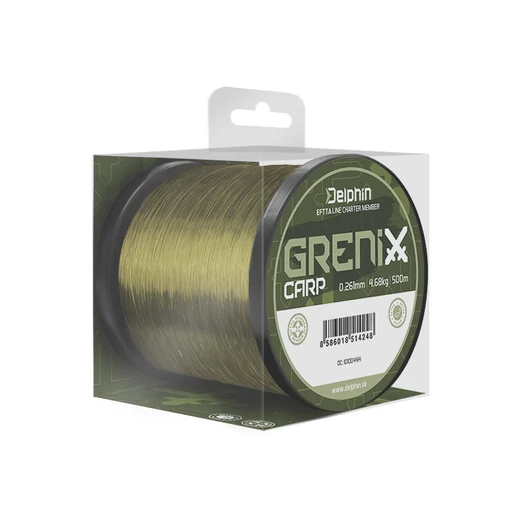 Delphin GRENIX Carp zöld 0,261mm 4,68kg 500m monofil zsinór