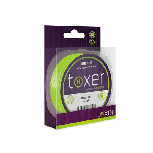 Delphin TOXER fluo zöld 0,12mm 5,2kg 150m fonott zsinór