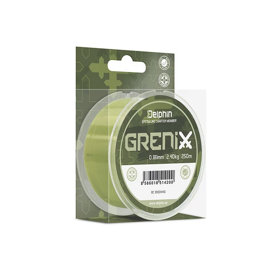 Delphin GRENIX zöld 0,181mm 2,40kg 500m monofil zsinór
