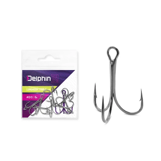 Delphin B! LureHook TRIPLE 2 6db/csg hármashorog