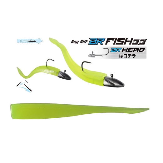 Duo Bayruf BR Fish 3.3" 8.4cm S038 Chart gumihal 7 db/csg