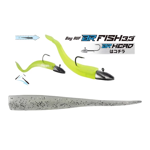 Duo Bayruf BR Fish 3.3" 8.4cm S047 Shirasu Pearl gumihal 7 db/csg