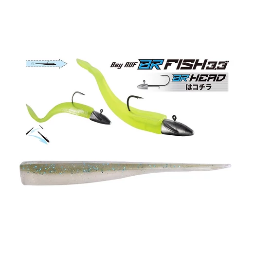 Duo Bayruf BR Fish 3.3" 8.4cm F103 Electric Olive gumihal 7 db/csg