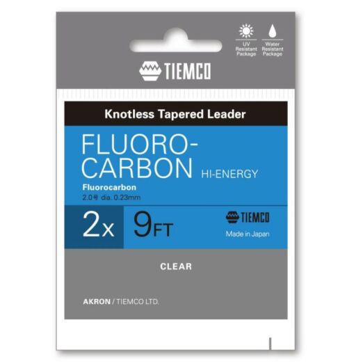 Tiemco Fluorocarbon Hi-Energy Leader 9ft 6X vékonyodó legyező előkezsinór