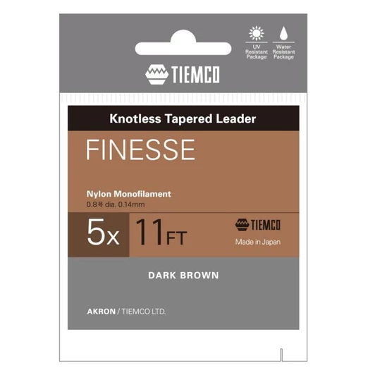 Tiemco Finesse Tapered Leader 11ft 4X vékonyodó legyező előkezsinór