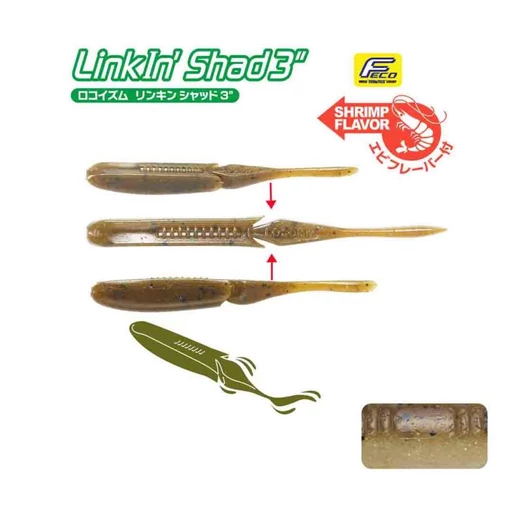 Tiemco Linkin Shad 5" 12,5cm Color 225 gumihal 5 db/csg