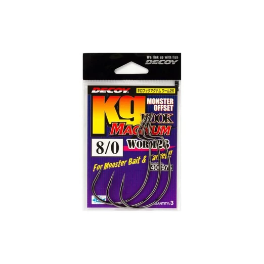 Decoy Offset Worm KG 26 Magnum 8/0 horog 3 db/csg