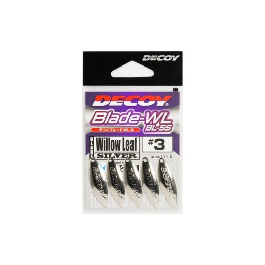 Decoy BL-6S Willow Leaf Silver 2 Spinner Blade 5 db/csg