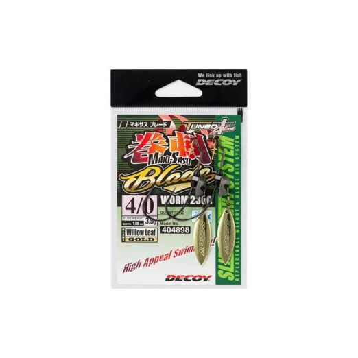 Decoy Offset Worm 230G Makisagu Blade Gold #3/0 3,5gr súlyozott horog