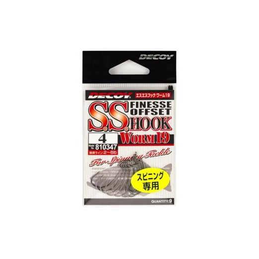 Decoy Offset Worm 19 S.S 10 horog 9 db/csg