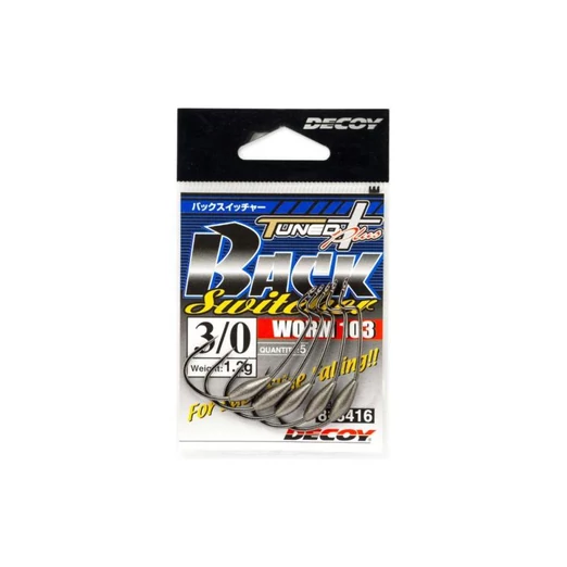 Decoy Offset Worm 103 Back Switcher #4/0 1,5gr súlyozott horog 4 db/csg
