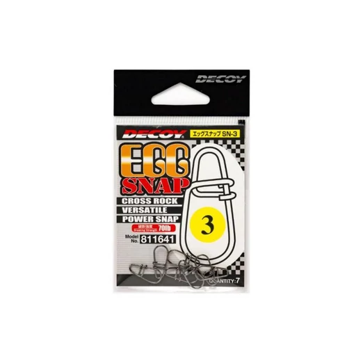 Decoy SN-3 Egg Snap 1 30lbs kapocs 7 db/csg
