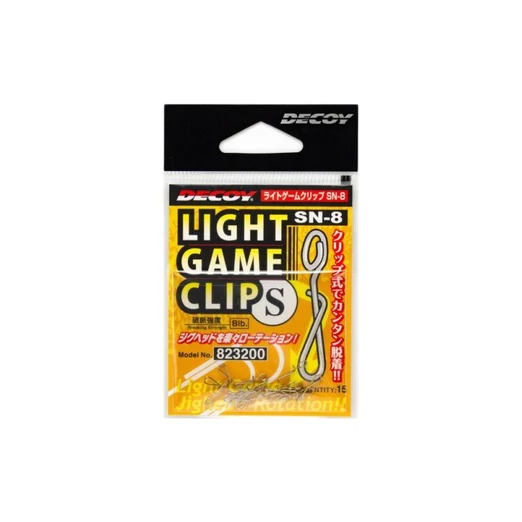 Decoy SN-8 Light Game Clip S 8lbs kapocs 15 db/csg