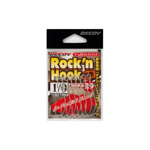 Decoy Offset Worm 29 Rock'n 3/0 horog 6 db/csg