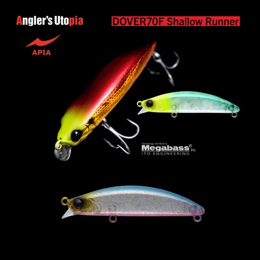 APIA DOVER 70F SHALLOW RUNNER 70mm 8,5gr 05 Redbul Dust wobbler