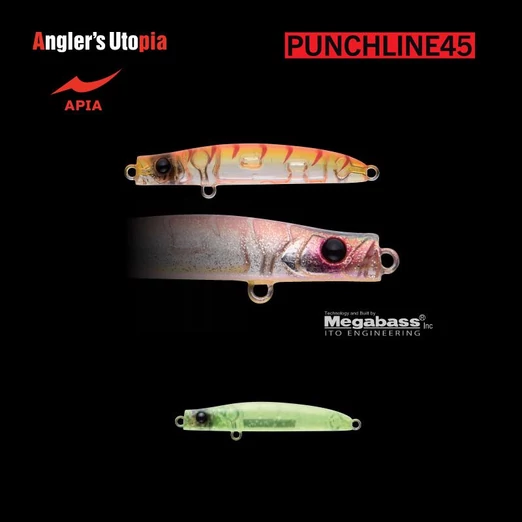 APIA PUNCH LINE 45 3gr 45mm 11 Clear Chart  glitter wobbler