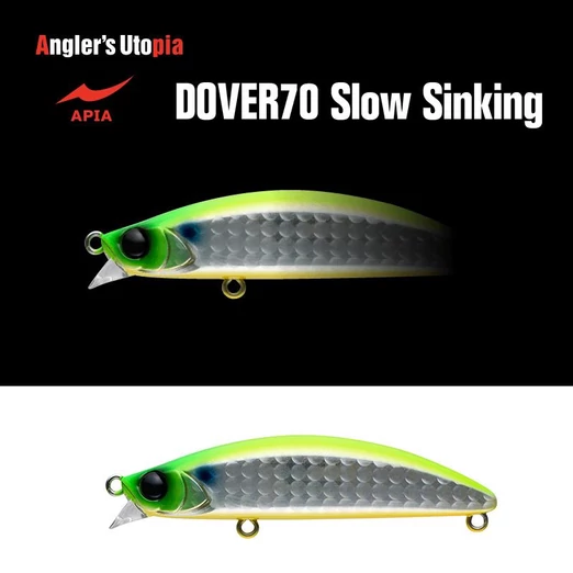 Apia Dover 70 Slow Sinking 70mm 10gr 10 LGH Chart Back wobbler