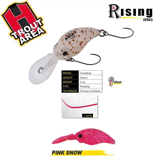 Herakles ASU 35F 3,5cm 3,1gr Pink Snow wobbler