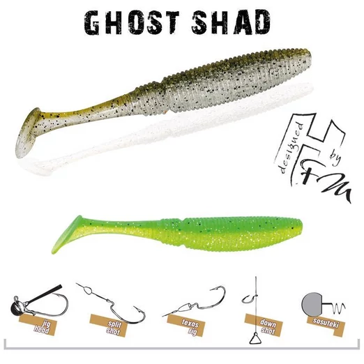 Herakles Ghost Shad 5cm Lemon Shad gumihal 8 db/csg
