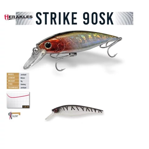 Herakles Strike 90SK 9cm 11gr Bandit Tiger wobbler
