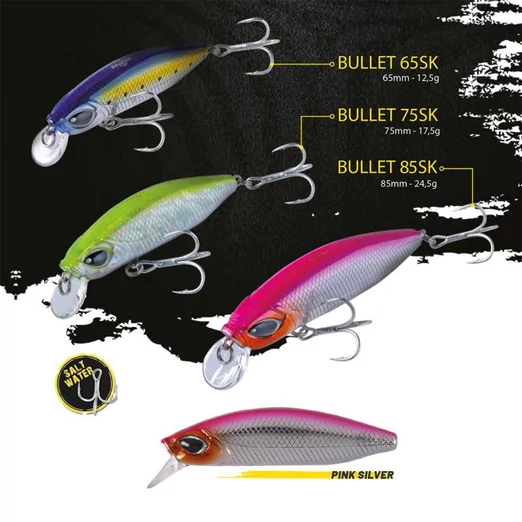 Herakles Bullet 65SK 6,5cm 12,5gr Pink Silver wobbler