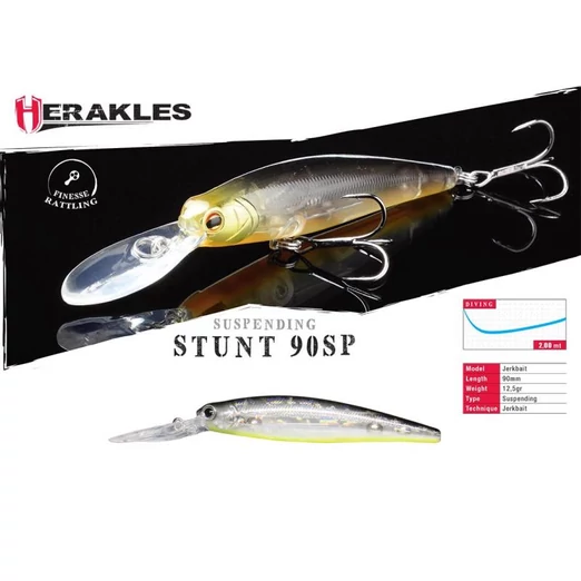 Herakles Stunt 90SP 9,0cm 12,5gr Ghost Reaction Shad wobbler