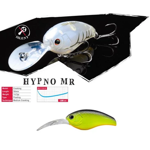 Herakles Hypno-MR F 5,6cm 14,5gr Chartreuse Black Back wobbler