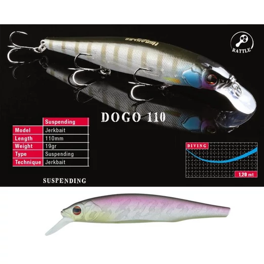 Herakles Dogo 110SP 11cm 19gr Matt Sunny wobbler