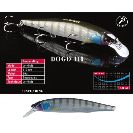 Herakles Dogo 110SP 11cm 19gr Perch wobbler