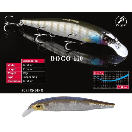 Herakles Dogo 110SP 11cm 19gr Alburno Flash wobbler
