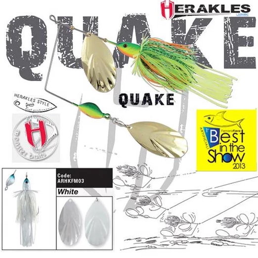 Herakles Spinnerbait Quake 1 1/2oz 42gr White műcsali