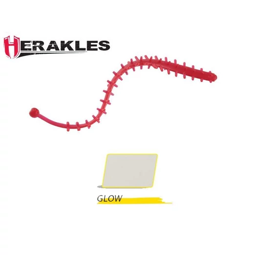 Herakles Tremors Worm 6,8cm Glow lágy műcsali 8 db/csg