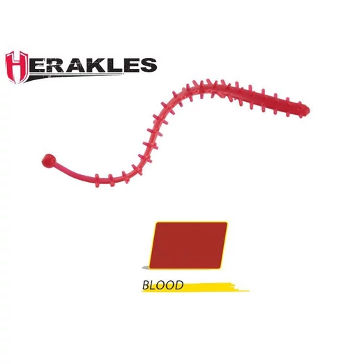 Herakles Tremors Worm 6,8cm Blood lágy műcsali 8 db/csg