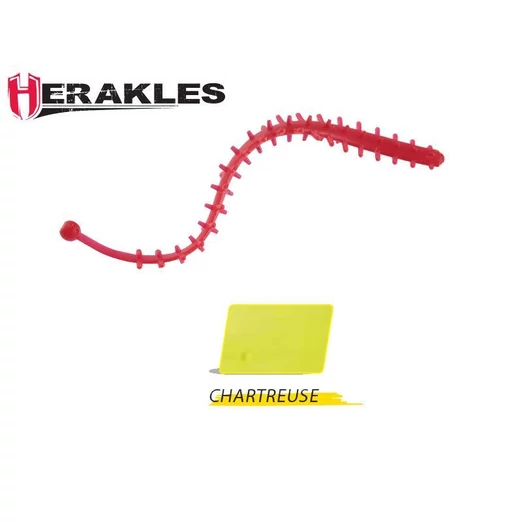 Herakles Tremors Worm 6,8cm Chartreuse lágy műcsali 8 db/csg
