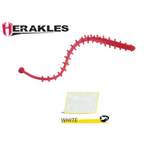 Herakles Tremors Worm 6,8cm White lágy műcsali 8 db/csg