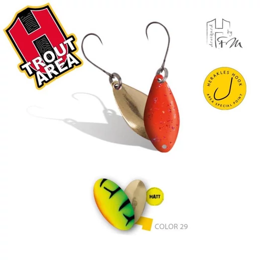 Herakles Area Spoon Spike 1,0gr Matt Fire Tiger/Gold kanál villantó