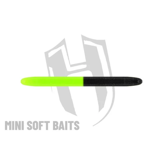 Herakles RDB Worm 60mm CRAB Black Chartreuse lágy műcsali 14 db/csg