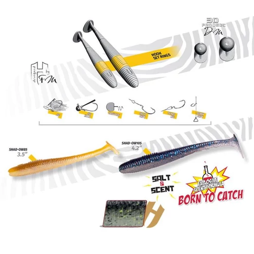 Herakles Shad-OW70 2,75" 7,0cm Clear Water gumihal 8 db/csg