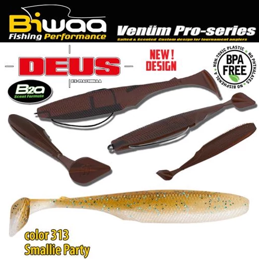 Biwaa Deus 6" 15cm 313 Smallie Party gumihal 4db/csg