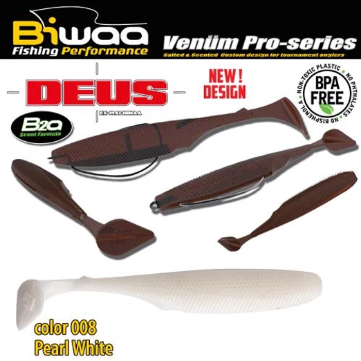 Biwaa Deus 6" 15cm 008 Pearl White gumihal 4db/csg