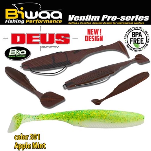 Biwaa Deus 3" 7,5cm 301 Apple Mint gumihal 10db/csg