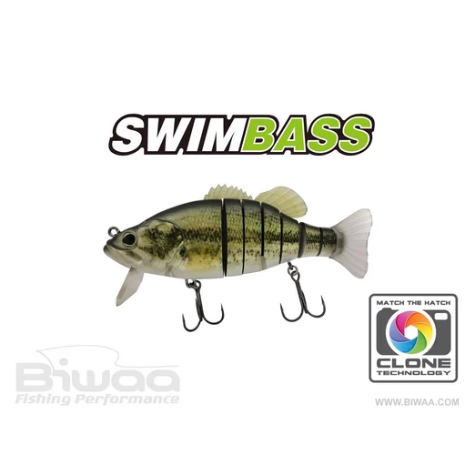 Biwaa Swimbass 6" Slow Sink 15cm 65g 01 Real Bass wobbler