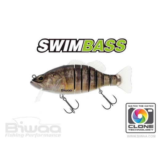 Biwaa Swimbass 6" Slow Sink 15cm 65g 52 Yellow Perch wobbler
