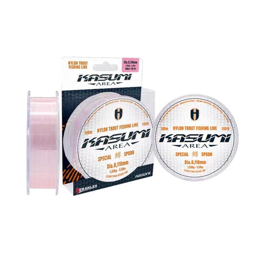 Herakles Kasumi Clear Pink 100m 0,118mm 1,52kg monofil zsinór