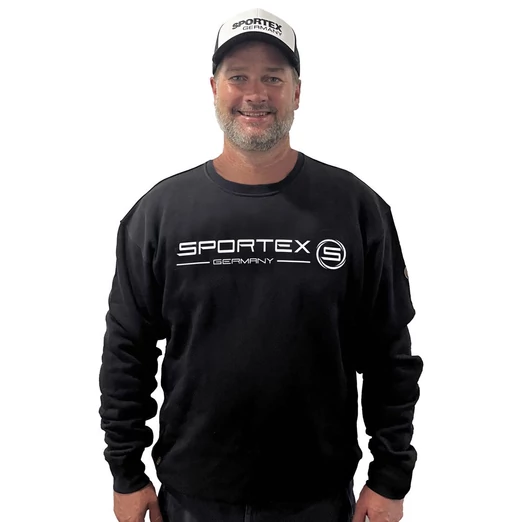 Sportex Crew Neck hosszú ujjú póló Black XL